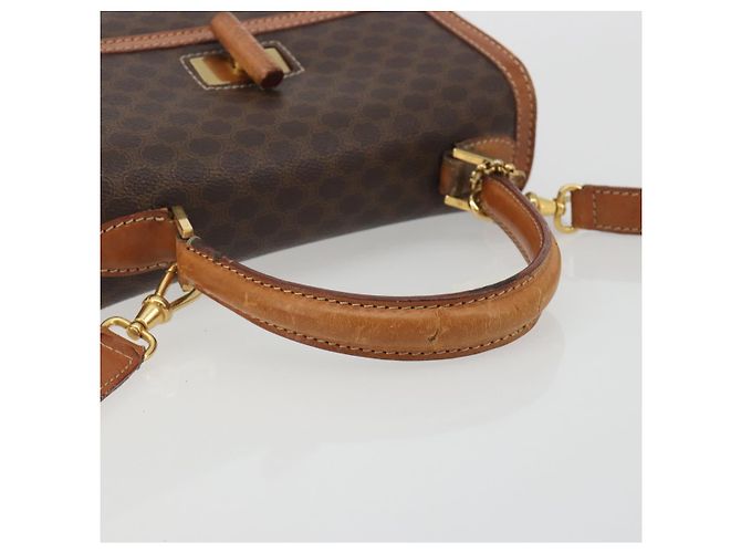 Céline CELINE Borsa Macadam PVC Pelle 2way Marrone Tonalità Oro ki6704 - vista 7