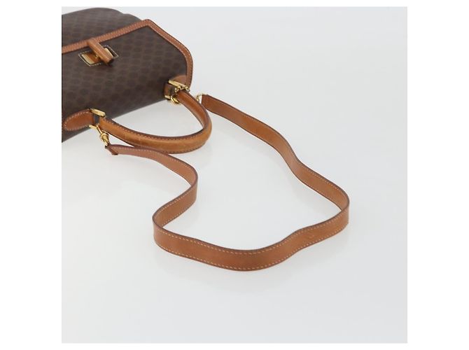 Céline CELINE Borsa Macadam PVC Pelle 2way Marrone Tonalità Oro ki6704 - vista 9