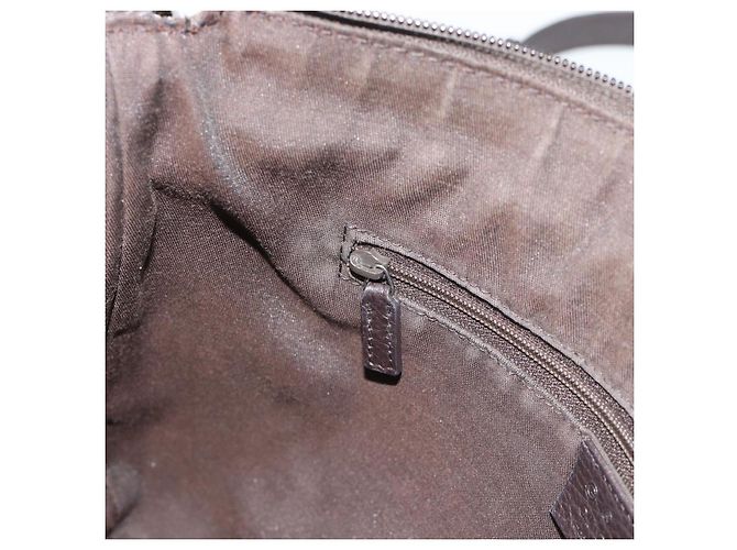 Borsa a Spalla GUCCI GG Canvas Outlet Marrone Argento 265691 Auth ep15359 - vista 20