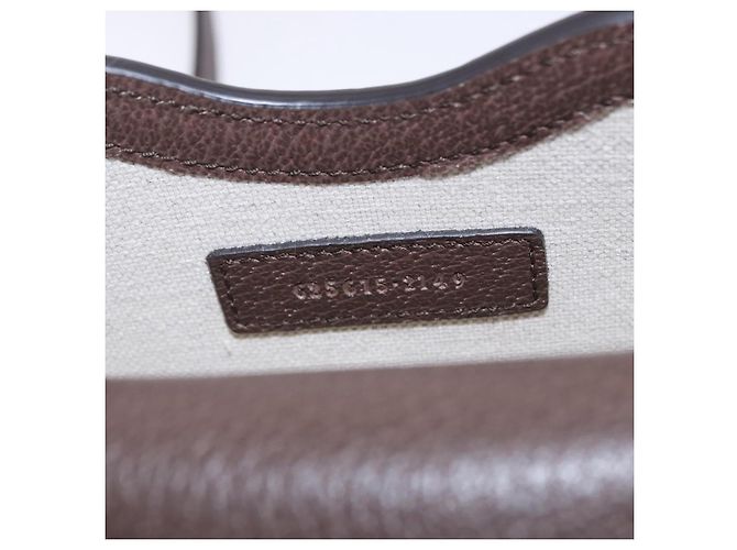GUCCI GG Supreme Shoulder Bag PVC Beige Gold 625615 Auth 193018V Golden - view 11