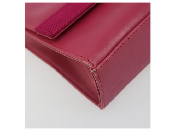 Sac à bandoulière Salvatore Ferragamo Vala en cuir rose or authentique 193072 - vue 14