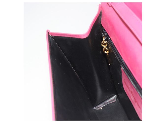 Sac à bandoulière Salvatore Ferragamo Vala en cuir rose or authentique 193072 - vue 19