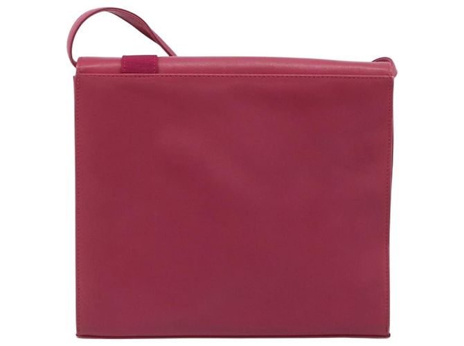 Sac à bandoulière Salvatore Ferragamo Vala en cuir rose or authentique 193072 - vue 2