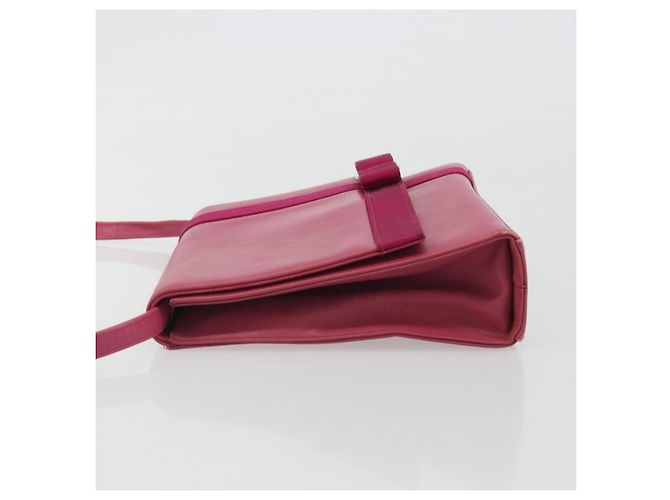 Sac à bandoulière Salvatore Ferragamo Vala en cuir rose or authentique 193072 - vue 4