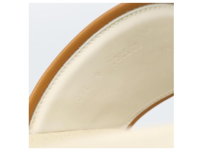 Sandali GUCCI Disney MicroGG in PVC e pelle Beige 603702 Auth ar14145M - vista 10