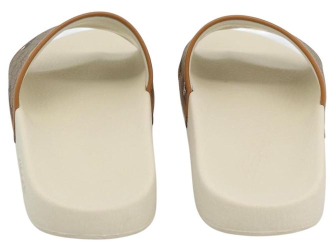 Sandali GUCCI Disney MicroGG in PVC e pelle Beige 603702 Auth ar14145M - vista 3