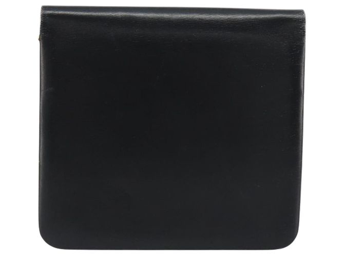 Borsa a tracolla con catena Christian Dior in pelle nera e finiture dorate Auth ep15258 Nero - vista 2