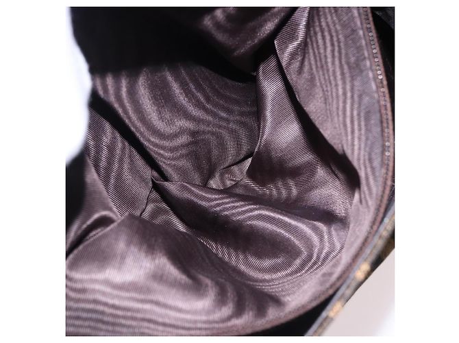 Borsa a Spalla FENDI Zucca Canvas Marrone Oro Auth 192615 D'oro - vista 20