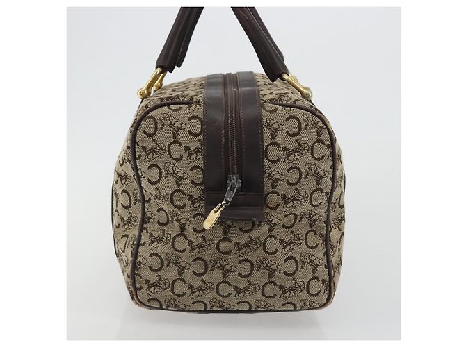 Céline CELINE C Sulky Boston Bag Canvas Beige Gold Tone Auth 192838 - Ansicht 3