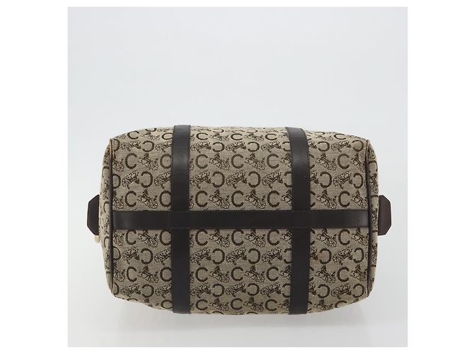 Céline CELINE C Sulky Boston Bag Canvas Beige Gold Tone Auth 192838 - Ansicht 5
