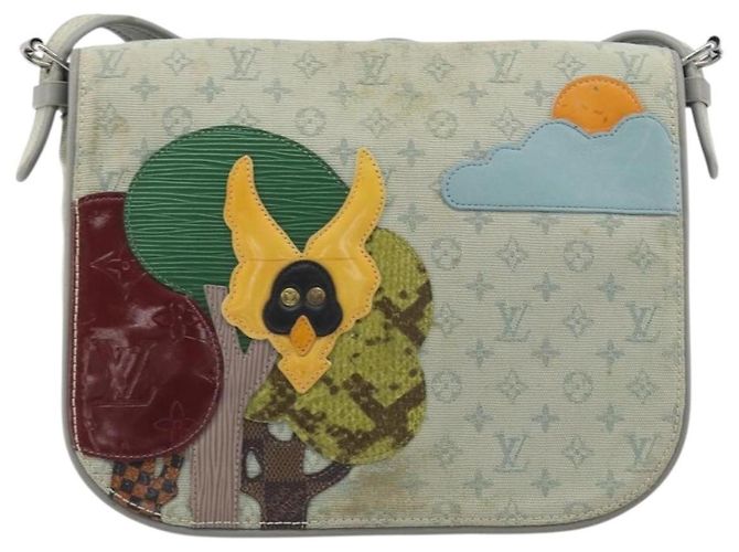 LOUIS VUITTON Monogram Mini Conte de Fe Musette Gray M92279 LV Auth ar14107 Marrone - vista 13