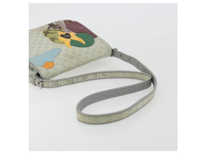 LOUIS VUITTON Monogram Mini Conte de Fe Musette Gray M92279 LV Auth ar14107 Marrone - vista 7