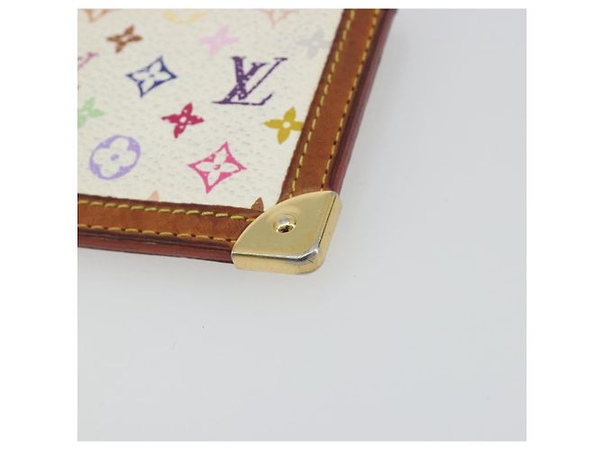 LOUIS VUITTON Monogram Multicolor Pochette Cles Purse White M92655 Auth 194618 Bianco - vista 7