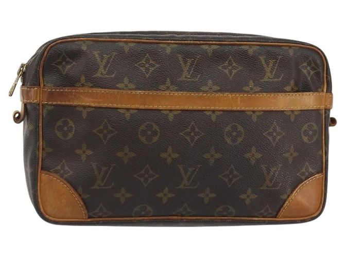 LOUIS VUITTON Monogram Compiegne 28 Clutch Bag M51845 LV Auth hk3965 Monogramme - vue 13