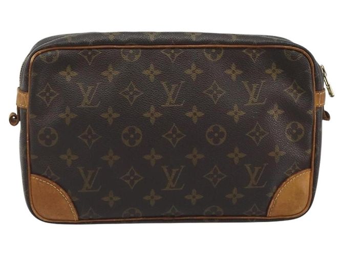 LOUIS VUITTON Monogram Compiegne 28 Clutch Bag M51845 LV Auth hk3965 Monogramme - vue 2