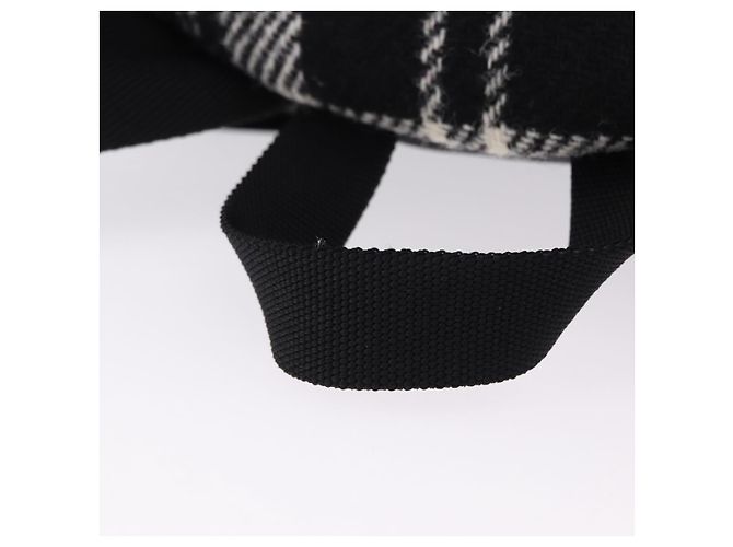 SAINT LAURENT Backpack Wool Black Silver Auth 193512V Silvery - view 7