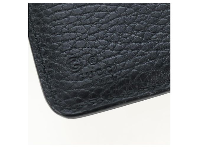 GUCCI Interlocking Round Long Wallet Leder Outlet Black 449397 Auth am12188V Schwarz - Ansicht 23