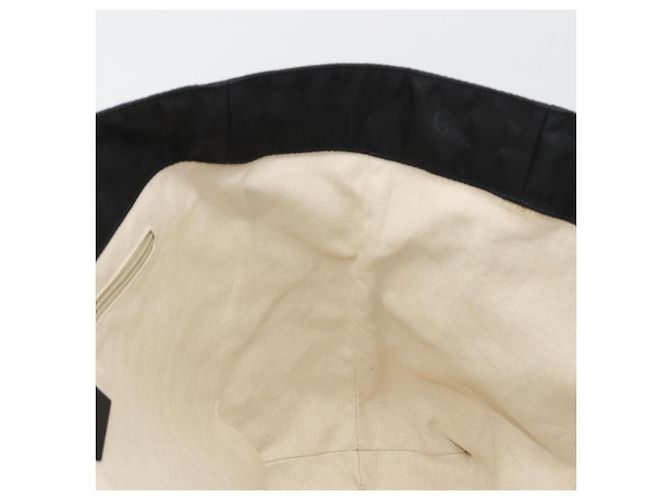 Borsa Tote GUCCI GG Canvas Nylon Nero Oro 282439 Auth ep15602 D'oro - vista 18