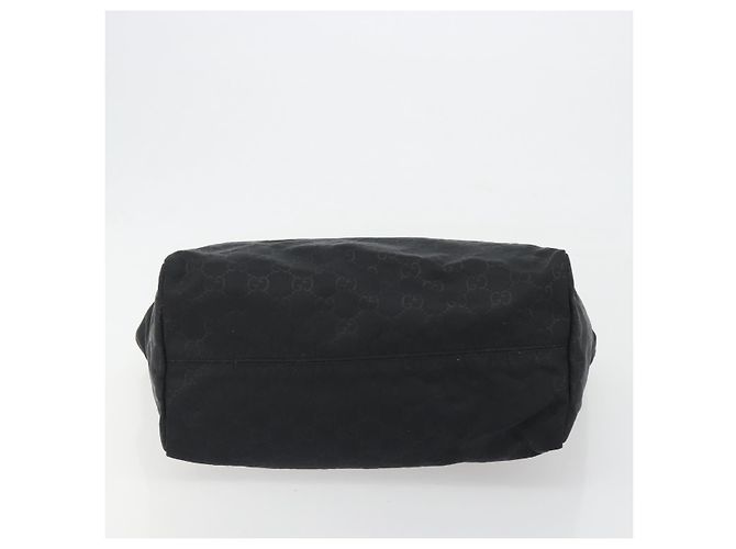 Borsa Tote GUCCI GG Canvas Nylon Nero Oro 282439 Auth ep15602 D'oro - vista 5