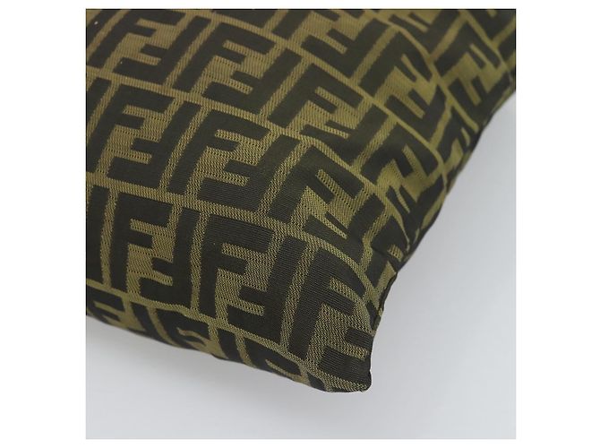 Pochette FENDI Zucca Canvas Nero Marrone Auth 194034A - vista 15