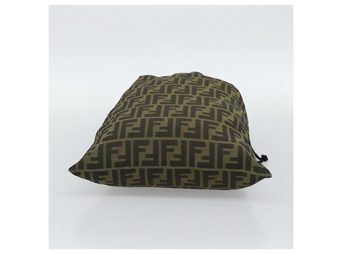 Pochette FENDI Zucca Canvas Nero Marrone Auth 194034A - vista 5