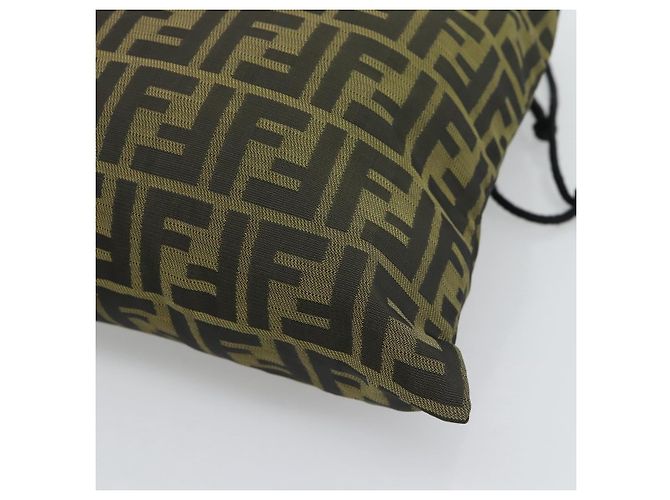 Pochette FENDI Zucca Canvas Nero Marrone Auth 194034A - vista 9