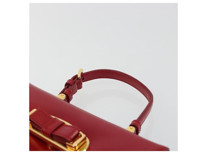 Borsa PRADA in pelle rossa e oro Auth 192949V Rosso D'oro - vista 14
