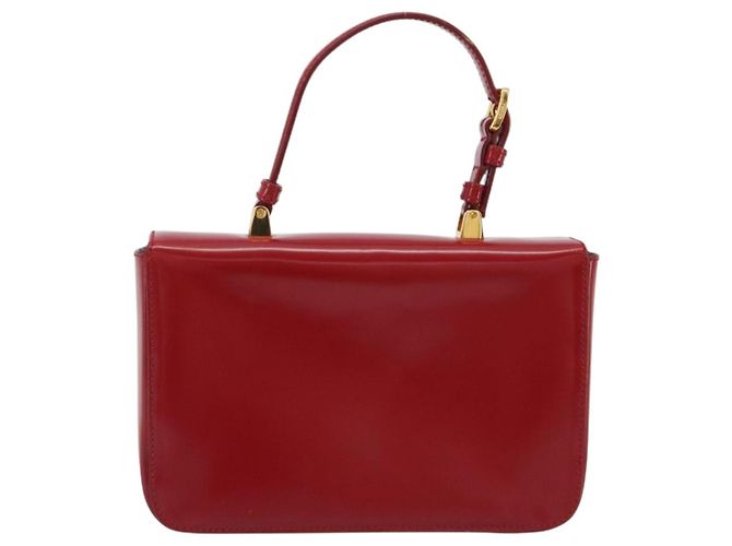Borsa PRADA in pelle rossa e oro Auth 192949V Rosso D'oro - vista 2
