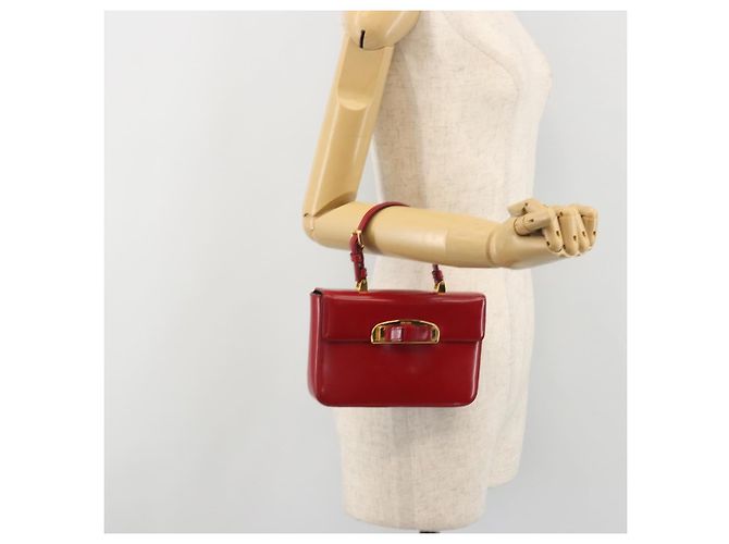 Borsa PRADA in pelle rossa e oro Auth 192949V Rosso D'oro - vista 25