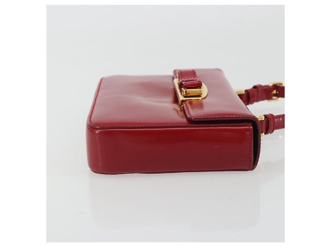 Borsa PRADA in pelle rossa e oro Auth 192949V Rosso D'oro - vista 3