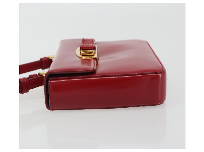 Borsa PRADA in pelle rossa e oro Auth 192949V Rosso D'oro - vista 4