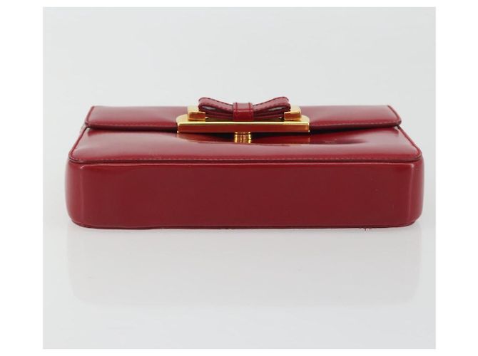 Borsa PRADA in pelle rossa e oro Auth 192949V Rosso D'oro - vista 5