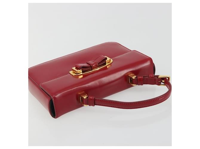 Borsa PRADA in pelle rossa e oro Auth 192949V Rosso D'oro - vista 6