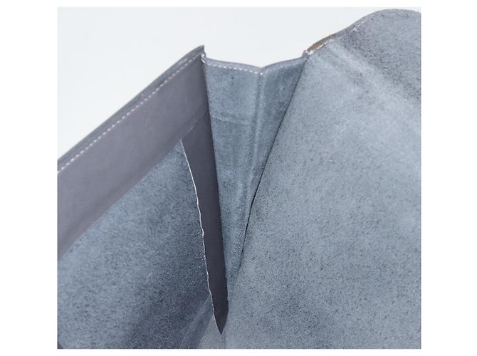 Clutch LOEWE in pelle grigia Auth ep15192 Marrone - vista 11