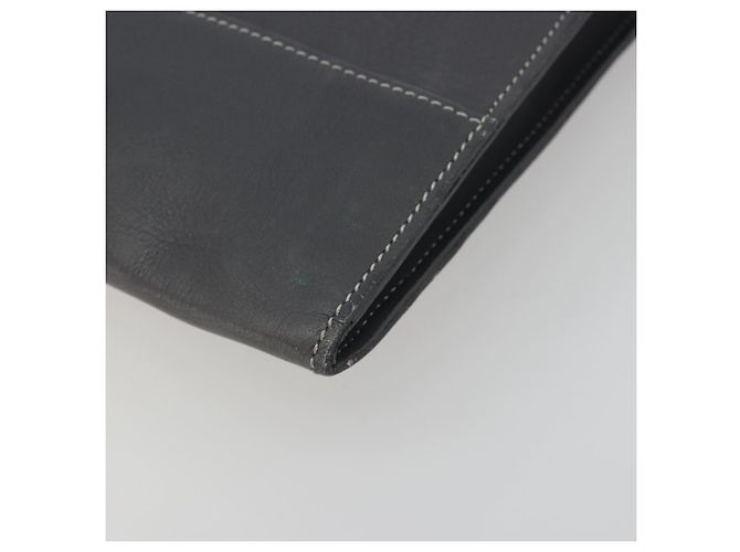 Clutch LOEWE in pelle grigia Auth ep15192 Marrone - vista 7