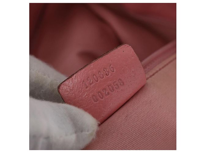 Borsa Tote GUCCI GG Canvas Beige Oro 120836 Auth 193531 D'oro - vista 12