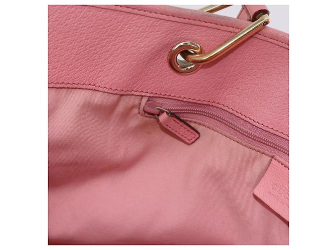 Borsa Tote GUCCI GG Canvas Beige Oro 120836 Auth 193531 D'oro - vista 23