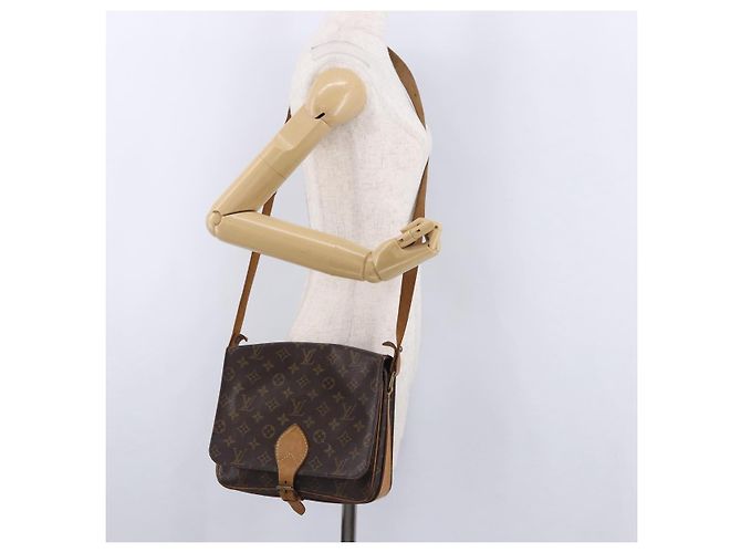 LOUIS VUITTON Borsa a tracolla Monogram Cartouchiere GM M51252 LV Auth 194065 Monogramma - vista 22