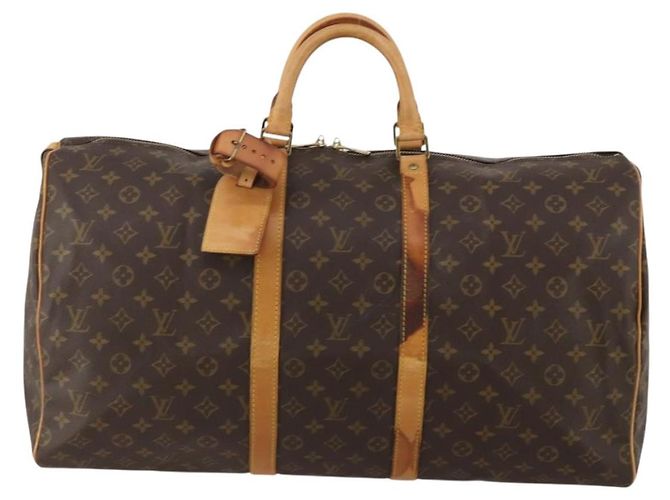 LOUIS VUITTON Monogram Keepall 55 Boston Bag M41424 LV Auth bs36244 Monogramma - vista 13