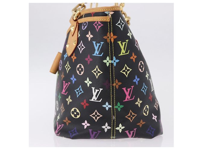 LOUIS VUITTON Borsa Tote Monogram Multicolor Annie GM Black M40304 LV Auth ka5405V Nero - vista 3