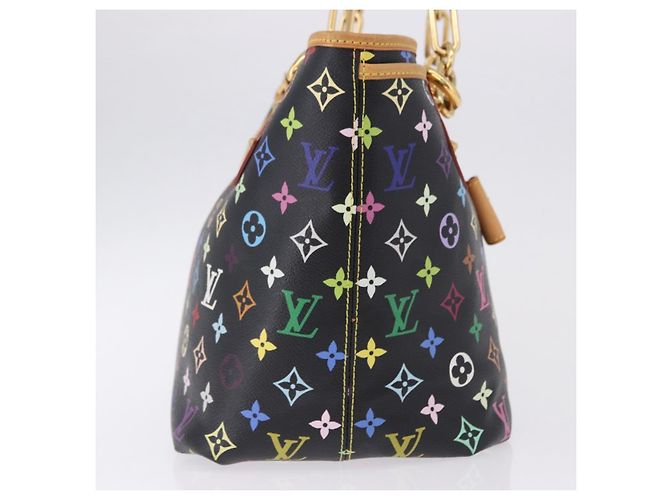 LOUIS VUITTON Borsa Tote Monogram Multicolor Annie GM Black M40304 LV Auth ka5405V Nero - vista 4