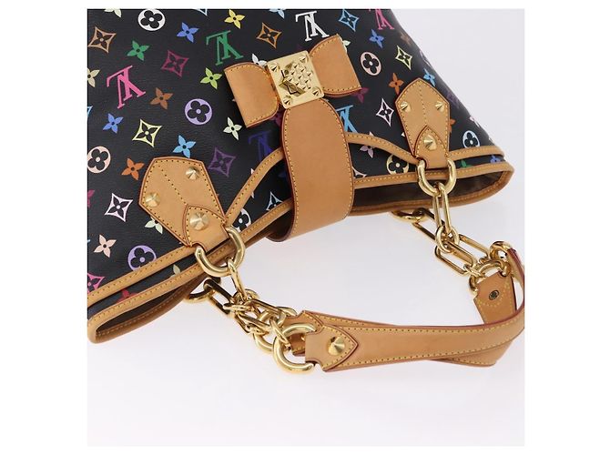 LOUIS VUITTON Borsa Tote Monogram Multicolor Annie GM Black M40304 LV Auth ka5405V Nero - vista 6