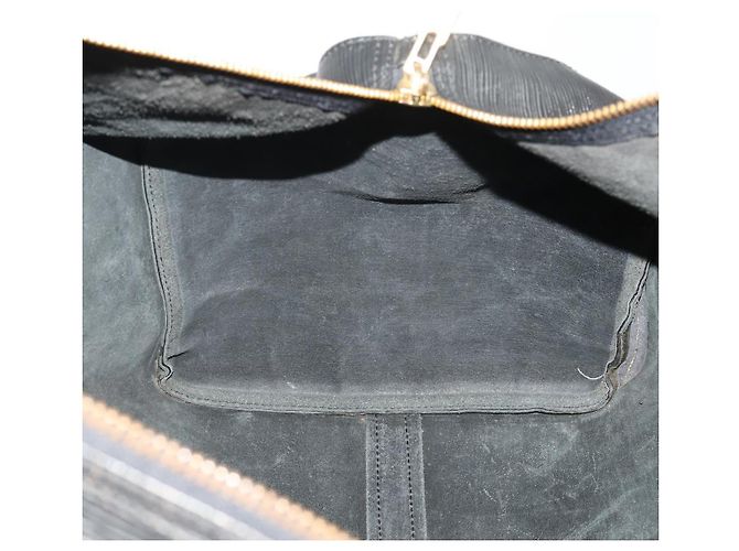LOUIS VUITTON Epi Keepall 60 Boston Bag Noir M42942 LV Auth bs35863 Nero - vista 21
