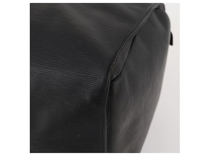 LOUIS VUITTON Epi Keepall 60 Boston Bag Noir M42942 LV Auth bs35863 Nero - vista 9