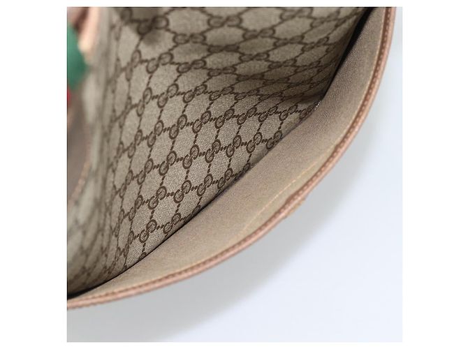 GUCCI GG Supreme Web Sherry Line Tote Bag PVC Beige 39 02 003 Auth 193140 - Ansicht 11