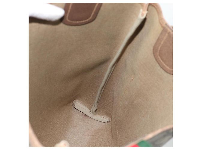 GUCCI GG Supreme Web Sherry Line Tote Bag PVC Beige 39 02 003 Auth 193140 - Ansicht 19