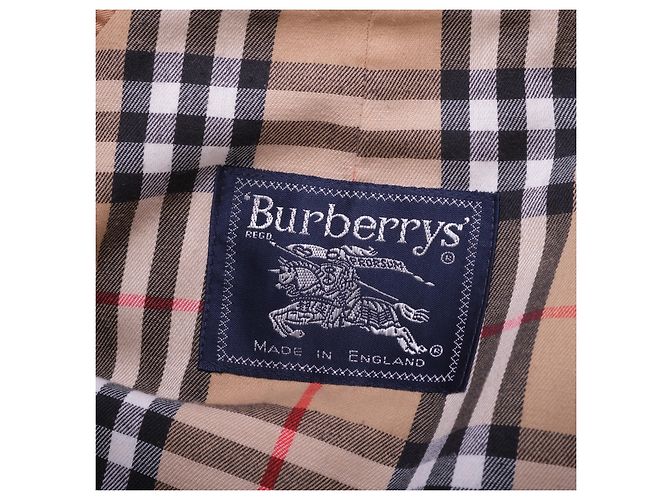 Burberry Vintage Car Coat in Beige mit Nova Check Futter - Ansicht 8