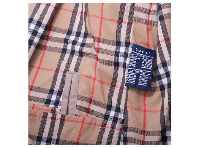 Burberry Vintage Car Coat in Beige mit Nova Check Futter - Ansicht 9