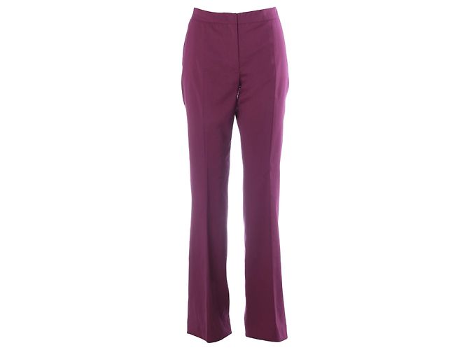Conjunto coordenado de seda roxa Prada: túnica e calças de alfaiataria Roxo - vista 11