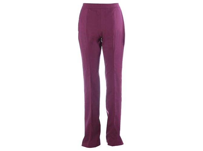 Conjunto coordenado de seda roxa Prada: túnica e calças de alfaiataria Roxo - vista 13